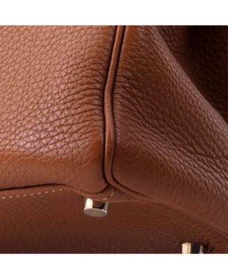 Kelly 28 Handbag Brown Togo with Gold Hardware