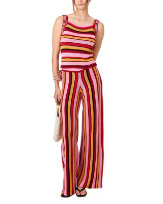 Motley Knit Sleeveless Top & Flare Pants