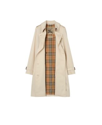 Mid-length Tropical Gabardine Kensington Trench Coat