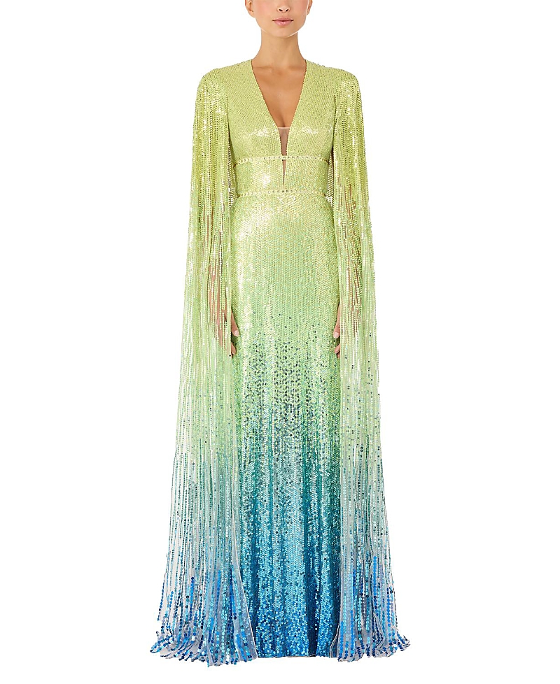 Jenny Packham Easy Breezy Sequin-Embellished Maxi Dress