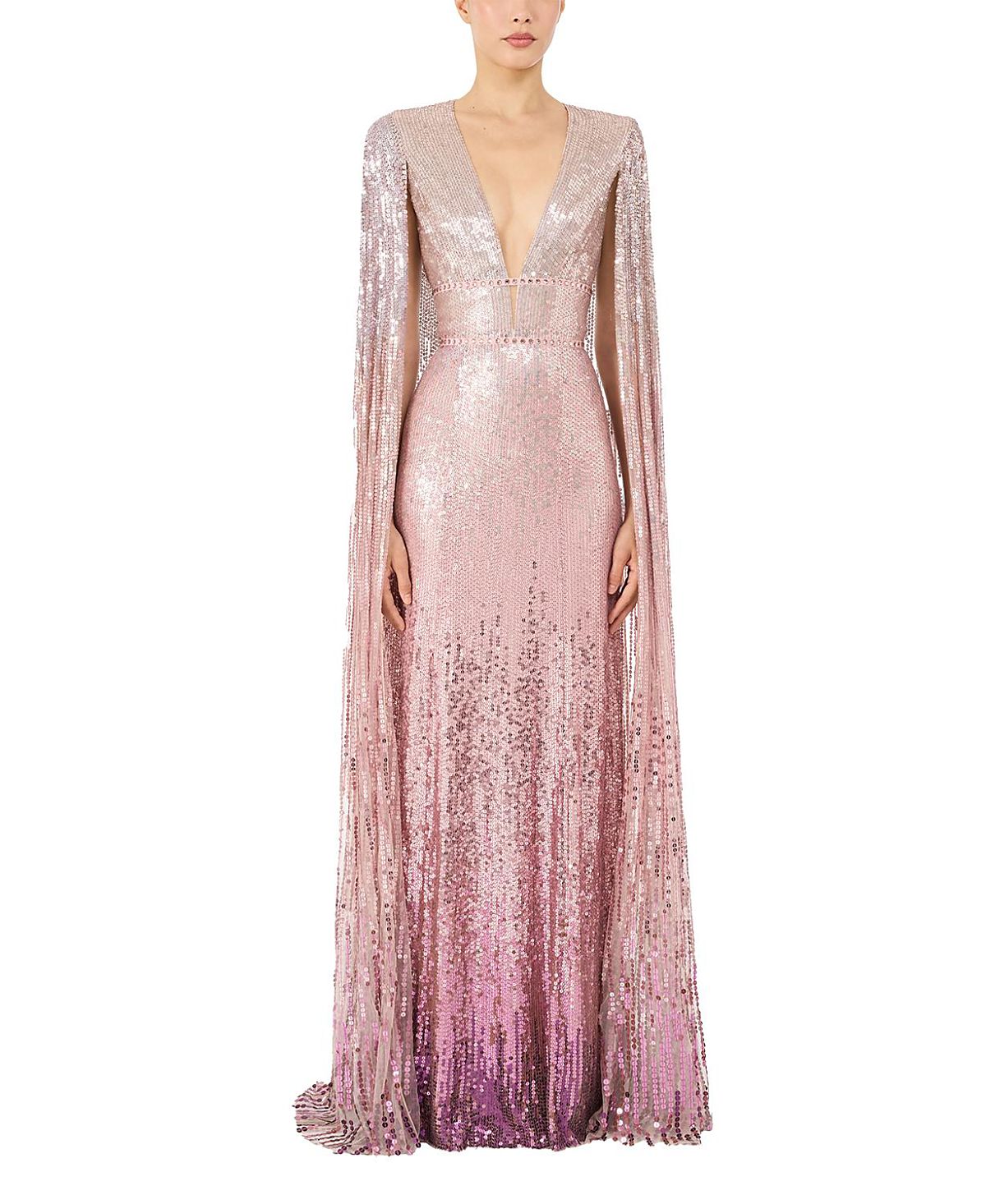 Jenny Packham Easy Breezy Sequin-Embellished Maxi Dress