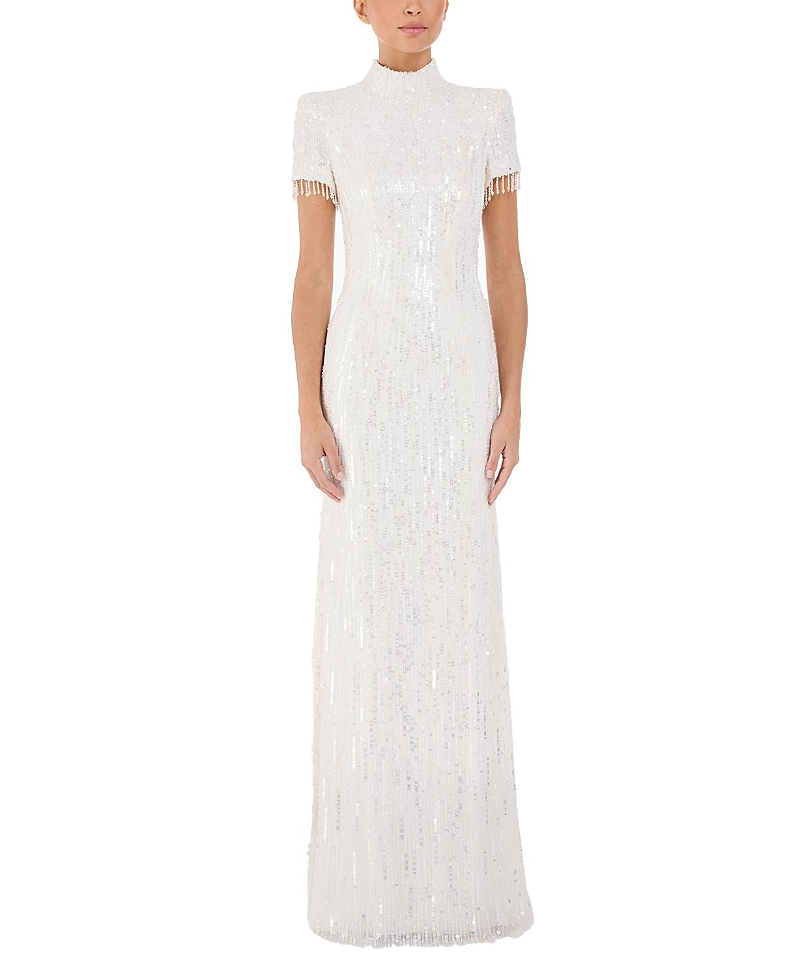 Jenny Packham Madeleine Sequin Beaded Dress