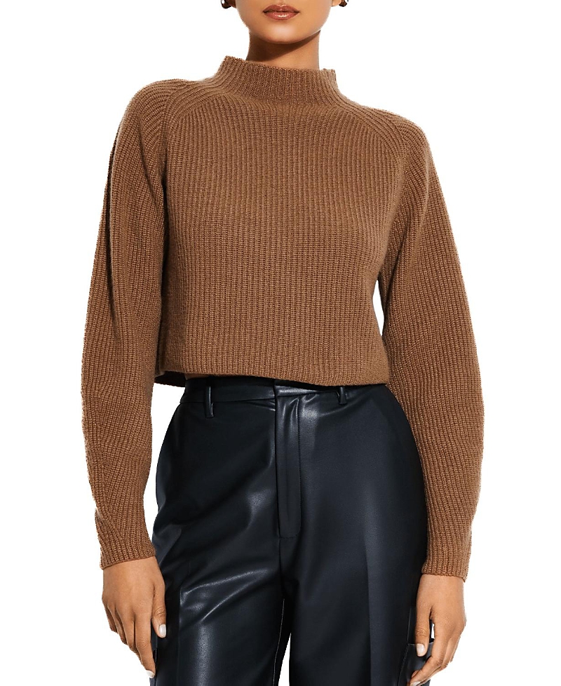 Lapointe Cashmere Silk Cropped Raglan Sweater