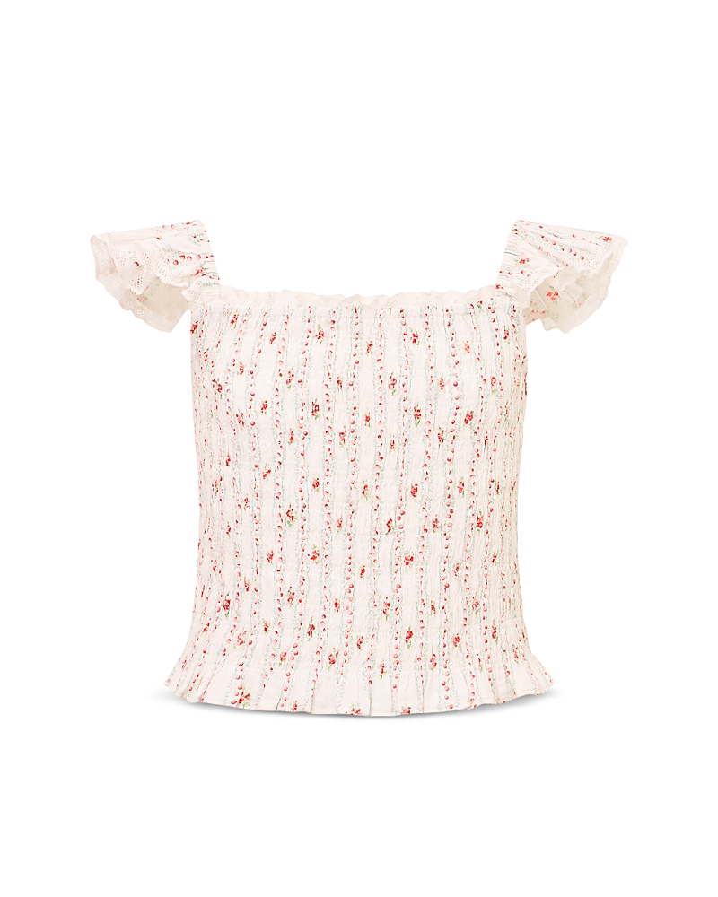 LoveShackFancy Girls' Caspia Tween Top - Big Kid