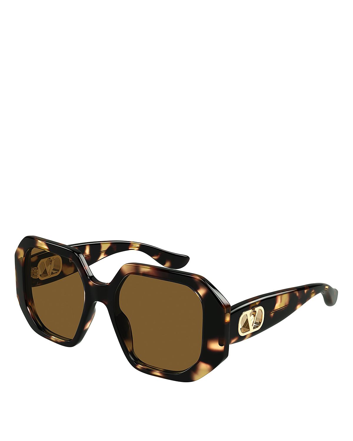 Valentino Geometric Sunglasses, 55mm