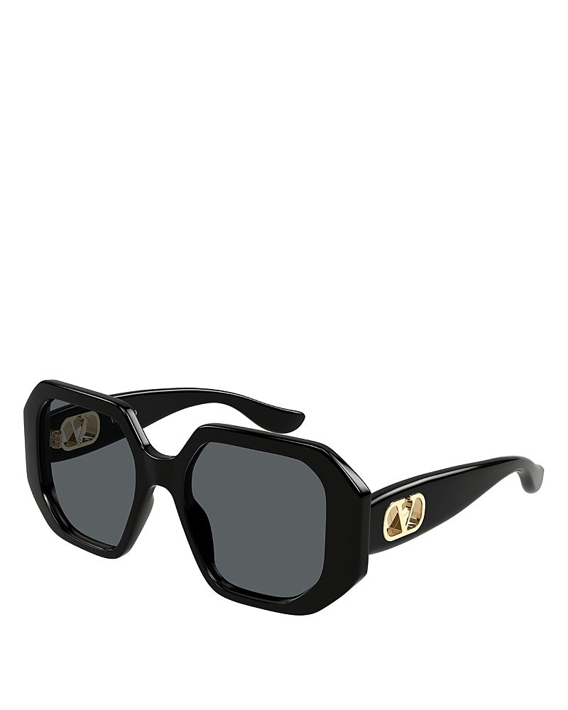 Valentino Geometric Sunglasses, 55mm