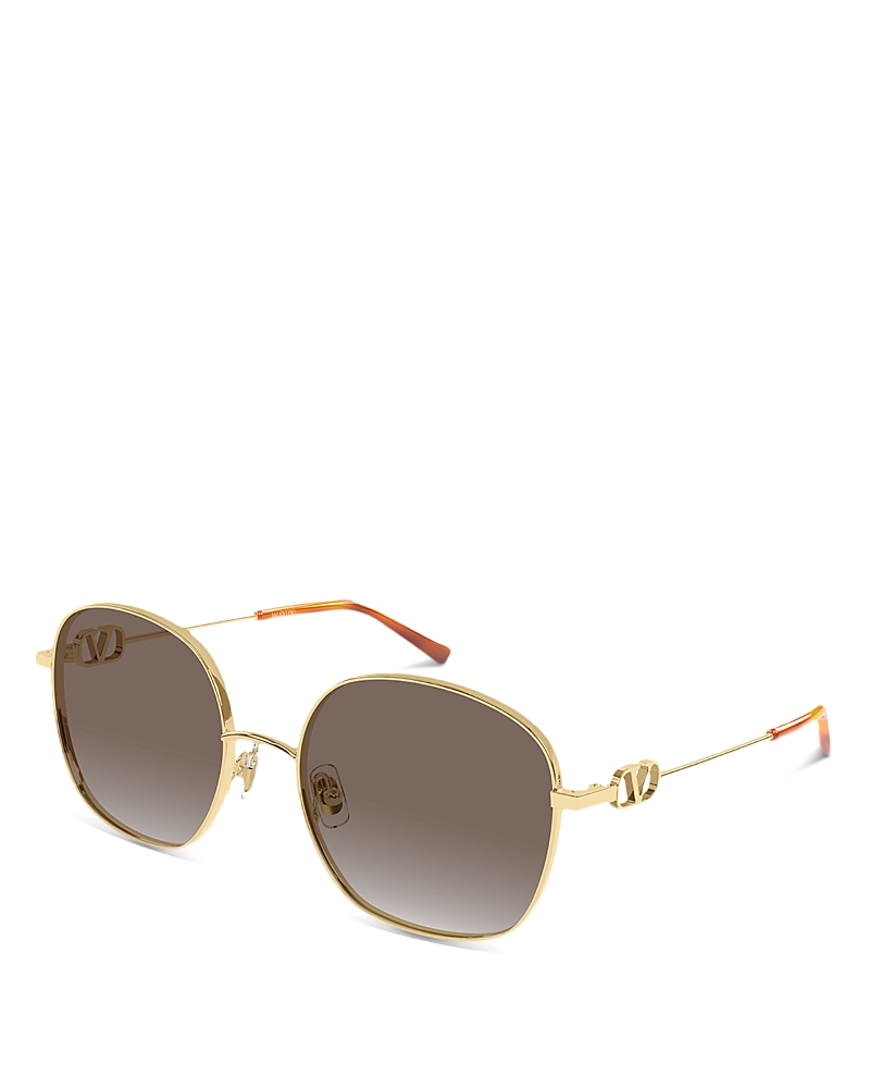 Valentino Square Sunglasses, 57mm