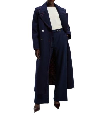 Tailored Padded Lined Midi Coat