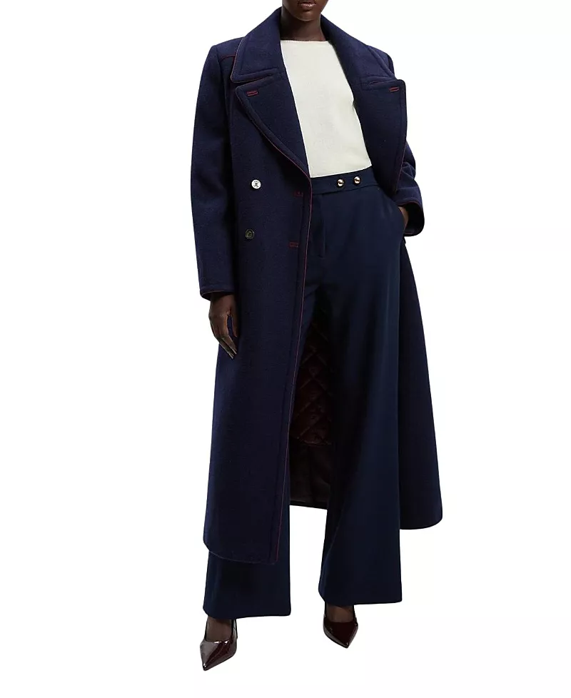 Karen Millen Tailored Padded Lined Midi Coat