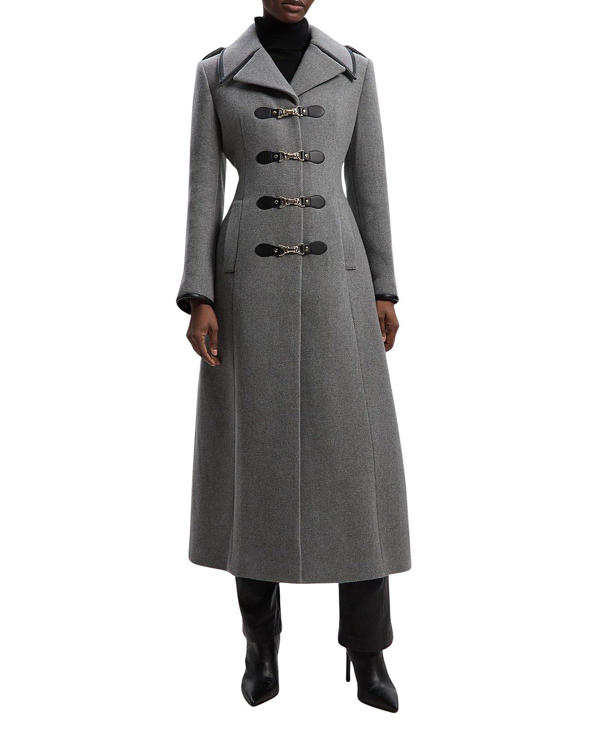 Karen Millen Military Tailored Midi Coat
