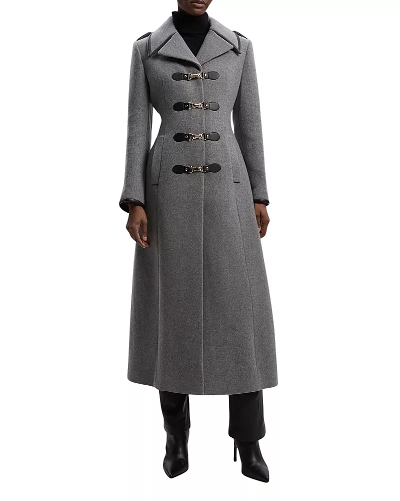 Karen Millen Military Tailored Midi Coat