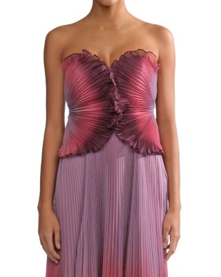 Delyth Ombr&eacute; Strapless Dress