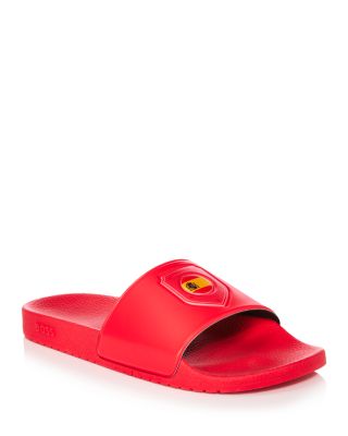 Hugo Boss Soccer Men's Aryeh Slides In Brazil In Multi