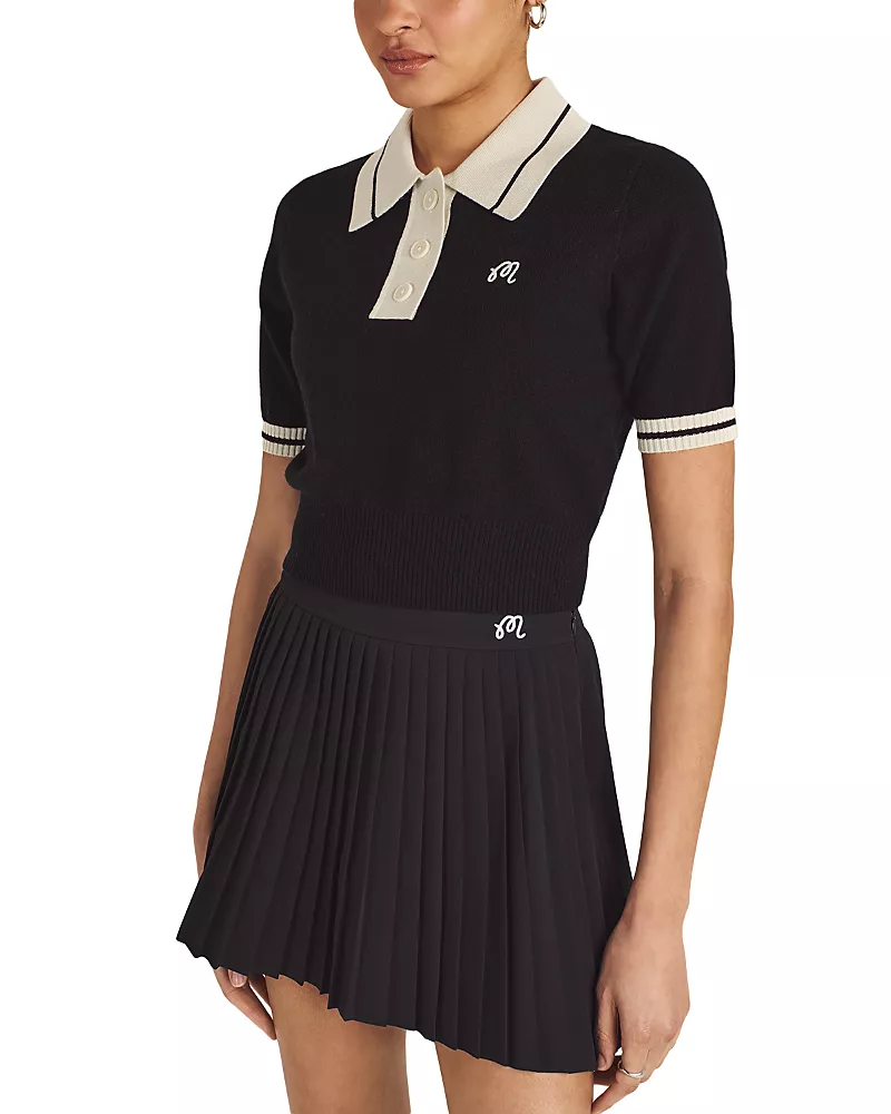 Malbon Mikayla Wool & Cashmere Knit Polo