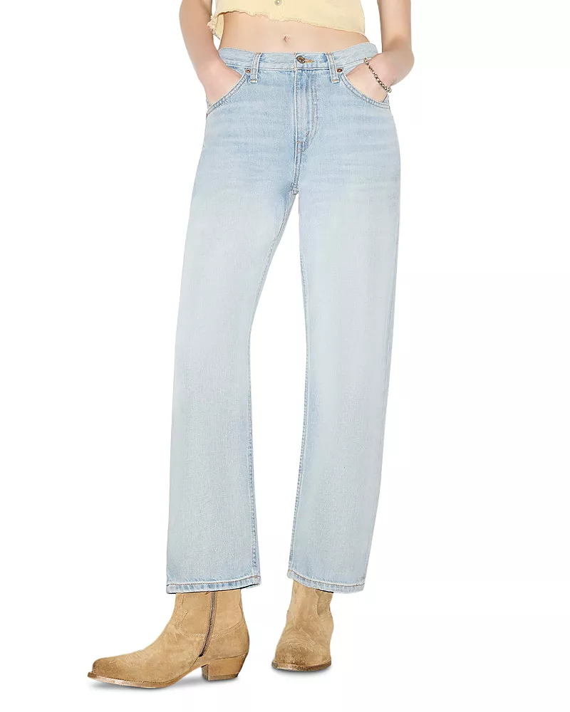 Re/Done The Ollie High Rise Jeans in Solana Blue