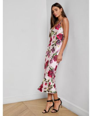 Seridie Silk Midi Slip Dress