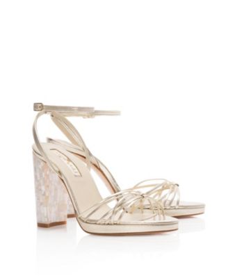  Women's Bianca Strappy Gold Sandal