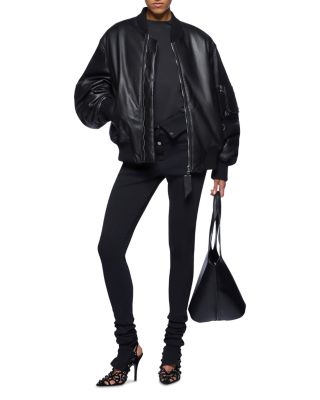 Leather Bomber Jacket