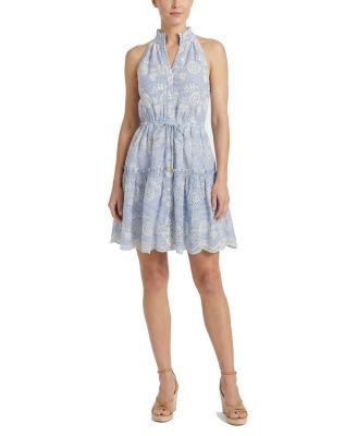 Charlotte Sleeveless Eyelet Shirt Dress