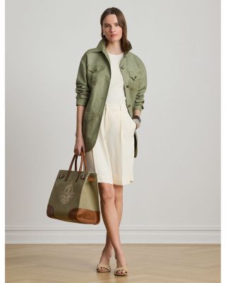 Linen Blend Twill Field Jacket - thumbnail 2