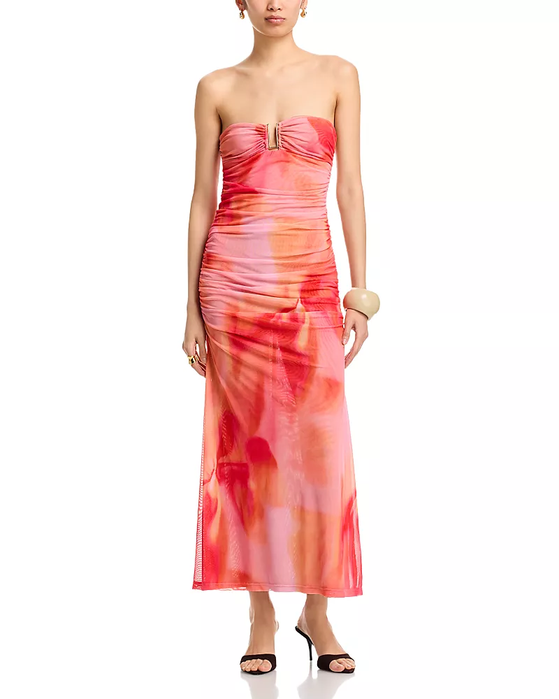 Bardot Stephanie Printed Mesh Dress