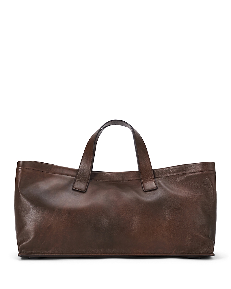 Staud Port East/West Leather Tote