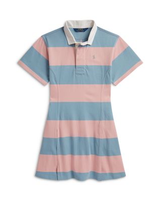 Girls' Striped Cotton Jersey Rugby Dress - Little Kid, Big Kid