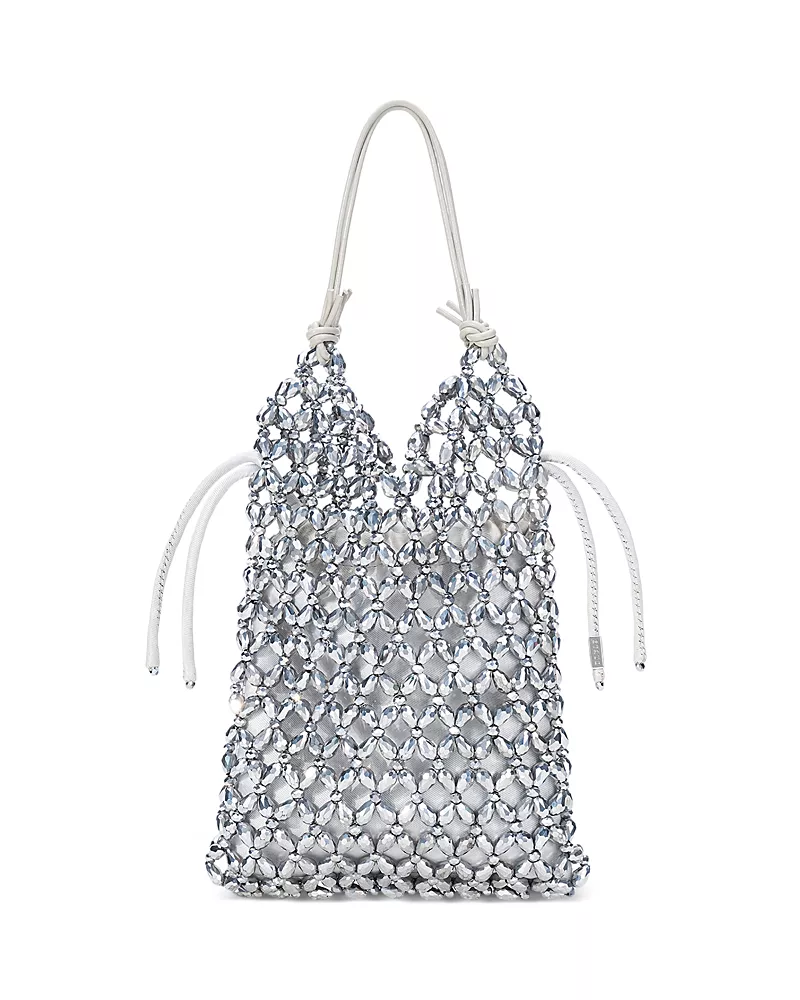 Staud Karla Crystal Beaded Bucket Bag