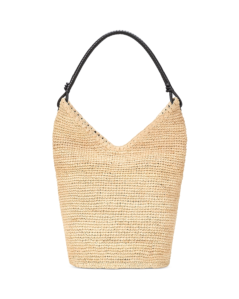 Staud Lani Large Raffia Bucket Bag