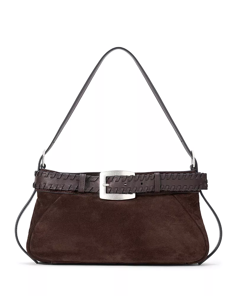 Staud Brooklyn Suede Shoulder Bag
