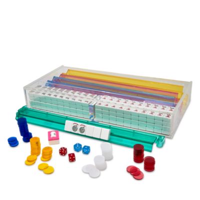 Mahjong Set with Lucite Box