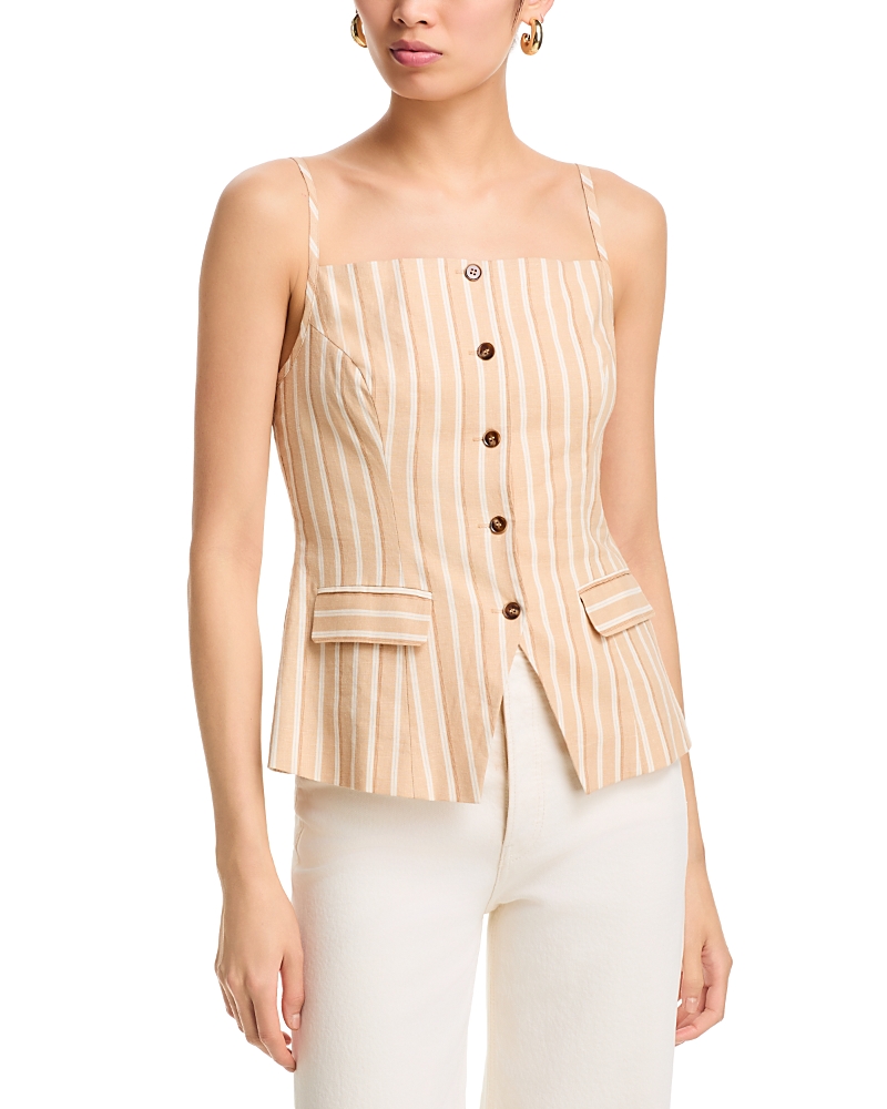 French Connection Aspen Striped Tailored Top