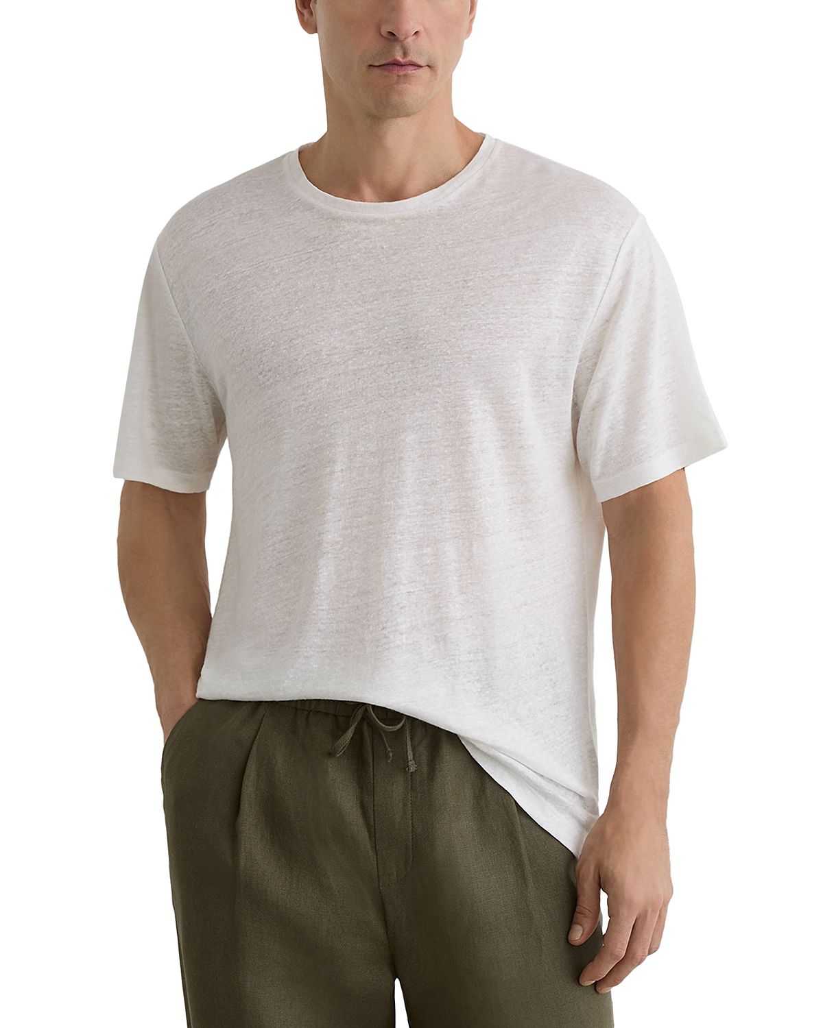Reiss Langley Relaxed Fit Linen T-Shirt