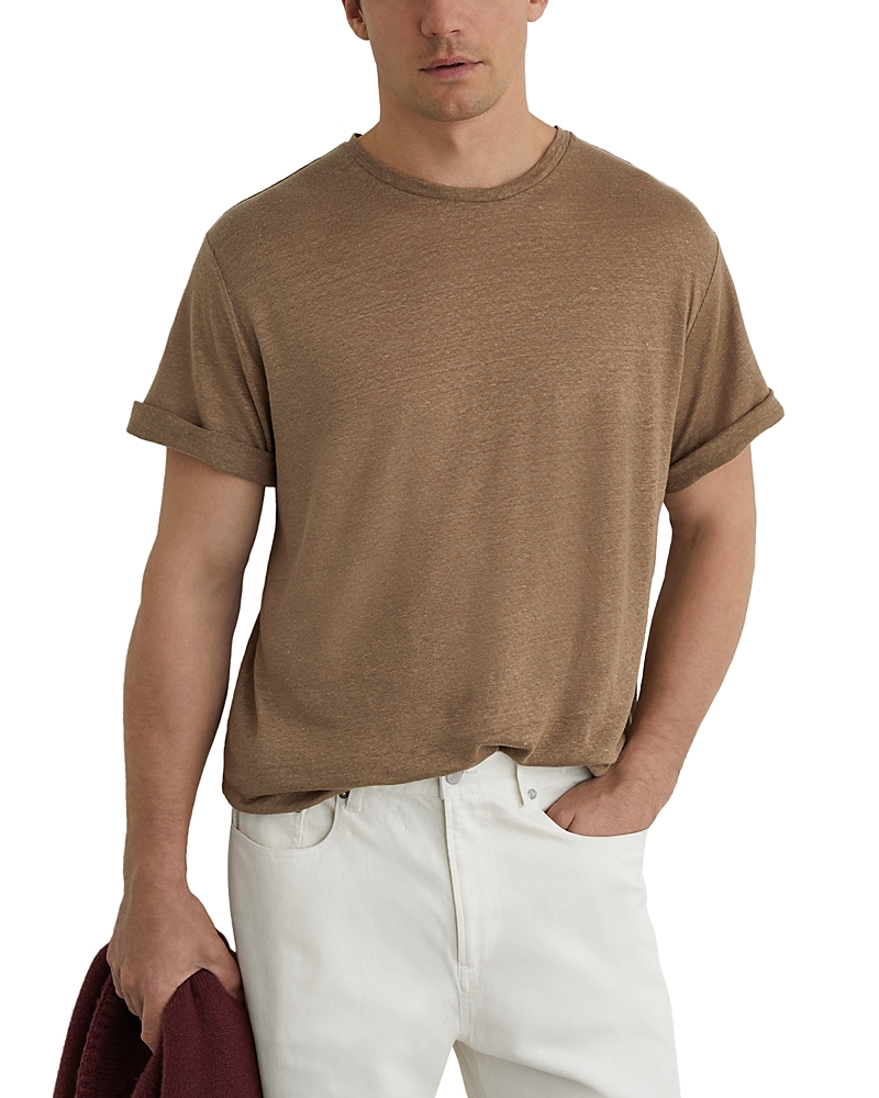 Reiss Langley Relaxed Fit Linen T-Shirt