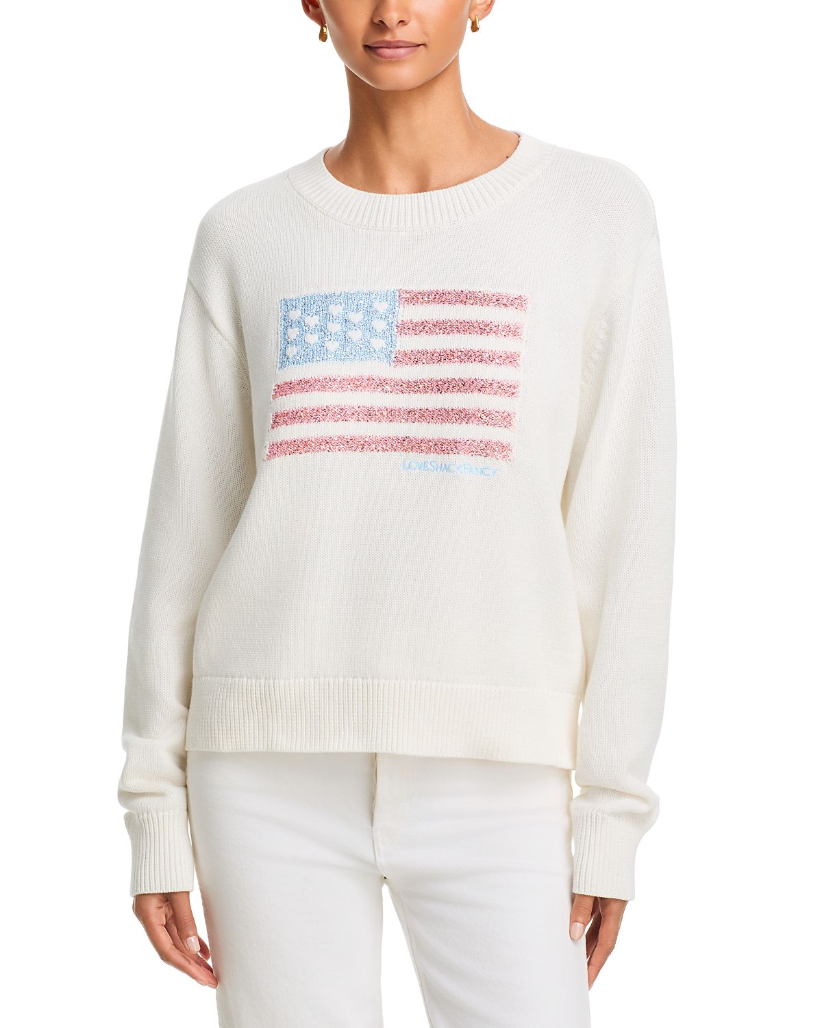 LoveShackFancy Ty Cotton Pullover Sweater