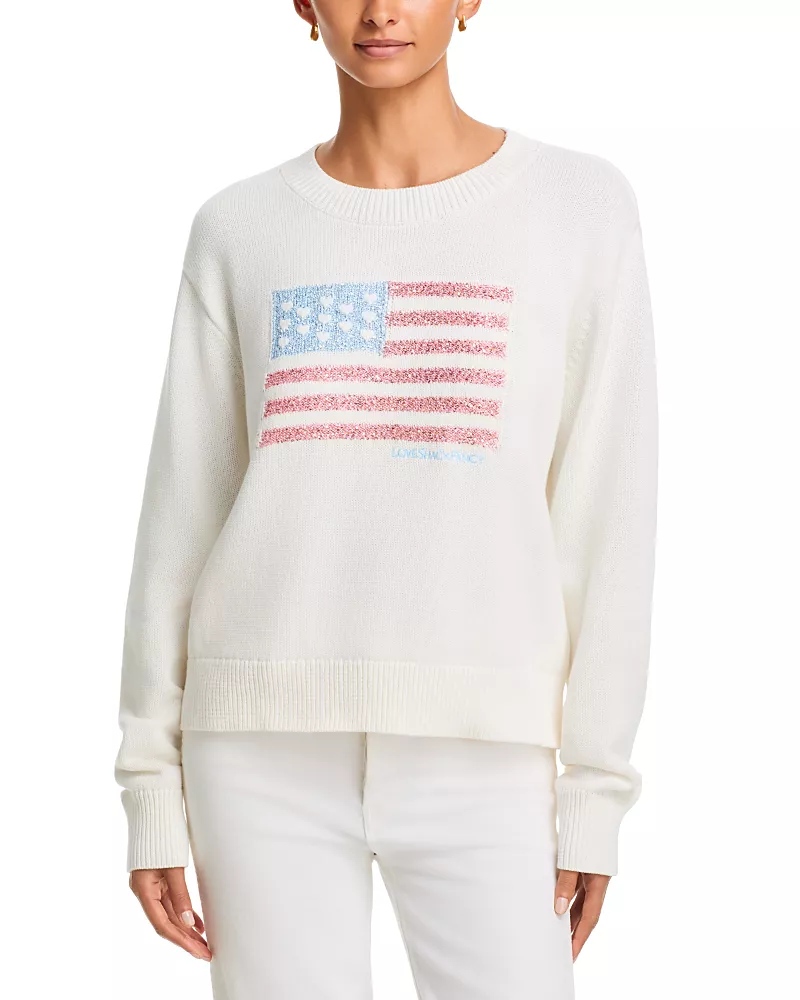 LoveShackFancy Ty Cotton Pullover Sweater