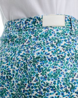 Topanga High Rise Printed Jeans in Blue Vine