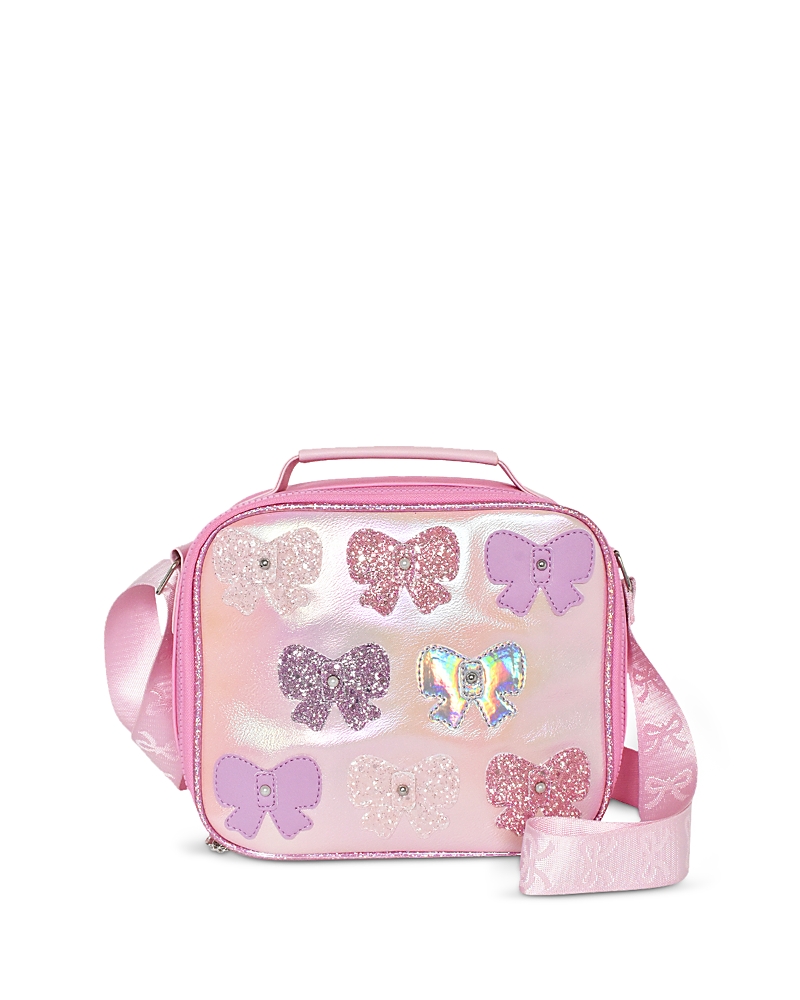 Omg Accessories Girls' Bow Glitter Lunch Bag - Ages 6