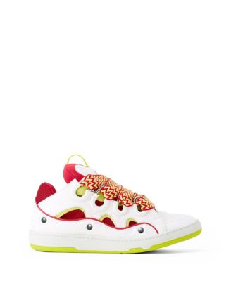  Unisex Curb Patch Sneakers In Leather