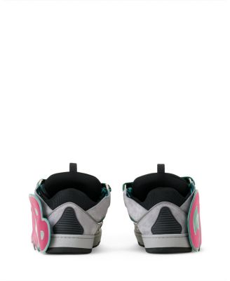  Unisex Curb Patch Sneakers In Leather