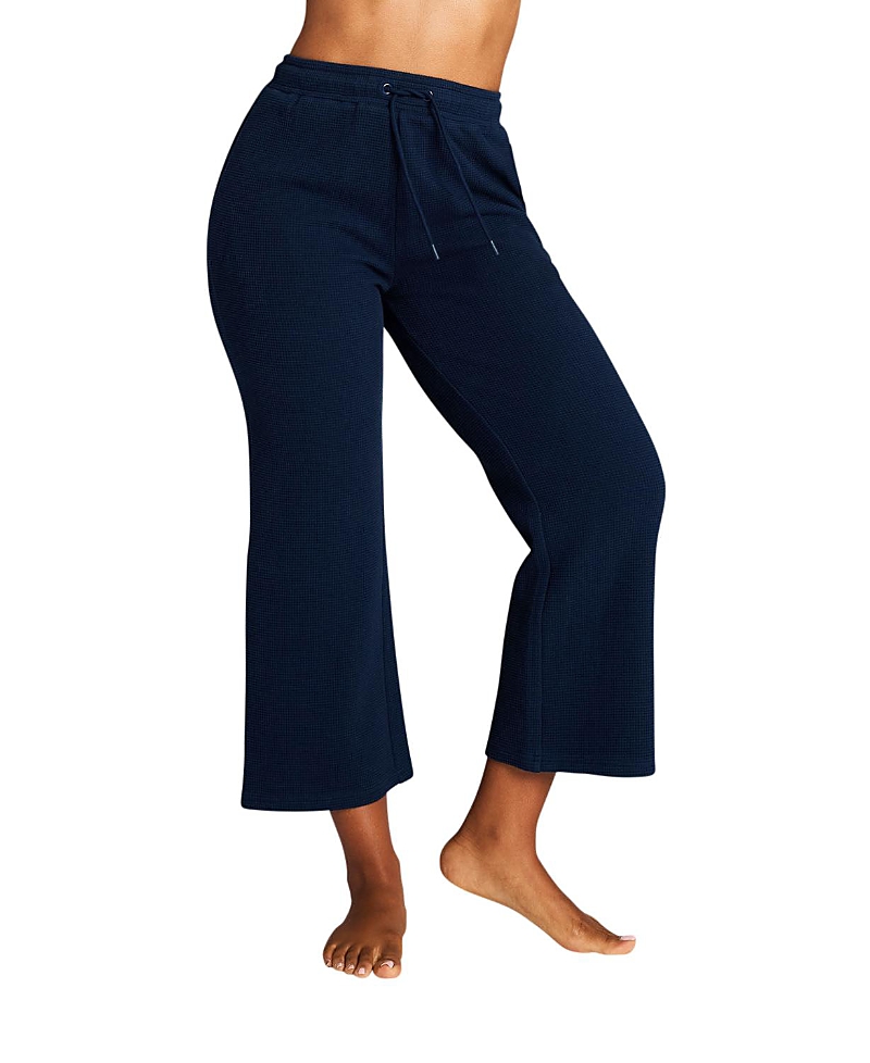 Negative Waffle Knit Cropped Track Pant