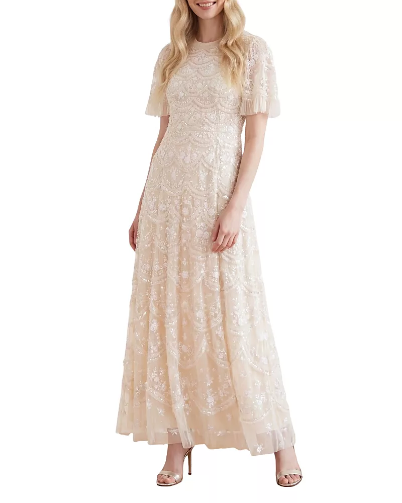 Needle & Thread Lily Bloom Embroidered Maxi Dress