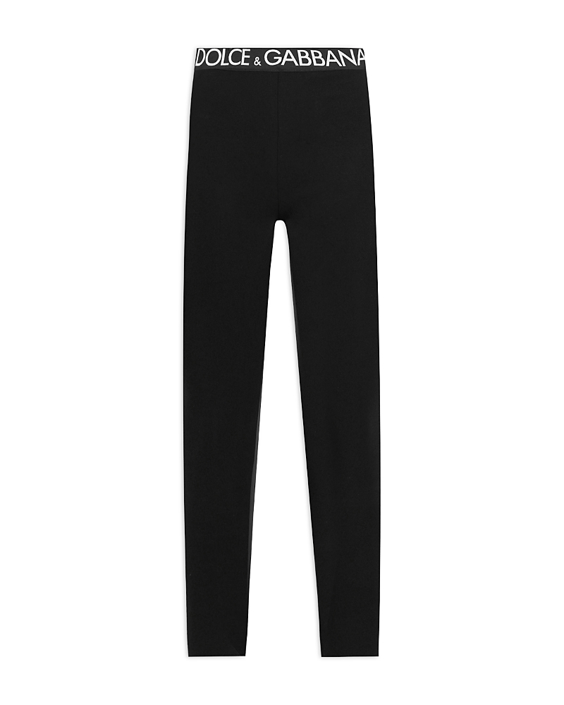 Dolce & Gabbana Logo Waistband Jersey Leggings