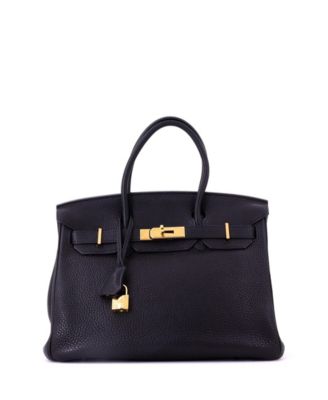 Birkin 30 Handbag Black Togo with Gold Hardware