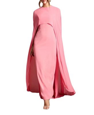 Cape Sleeve Maxi Dress