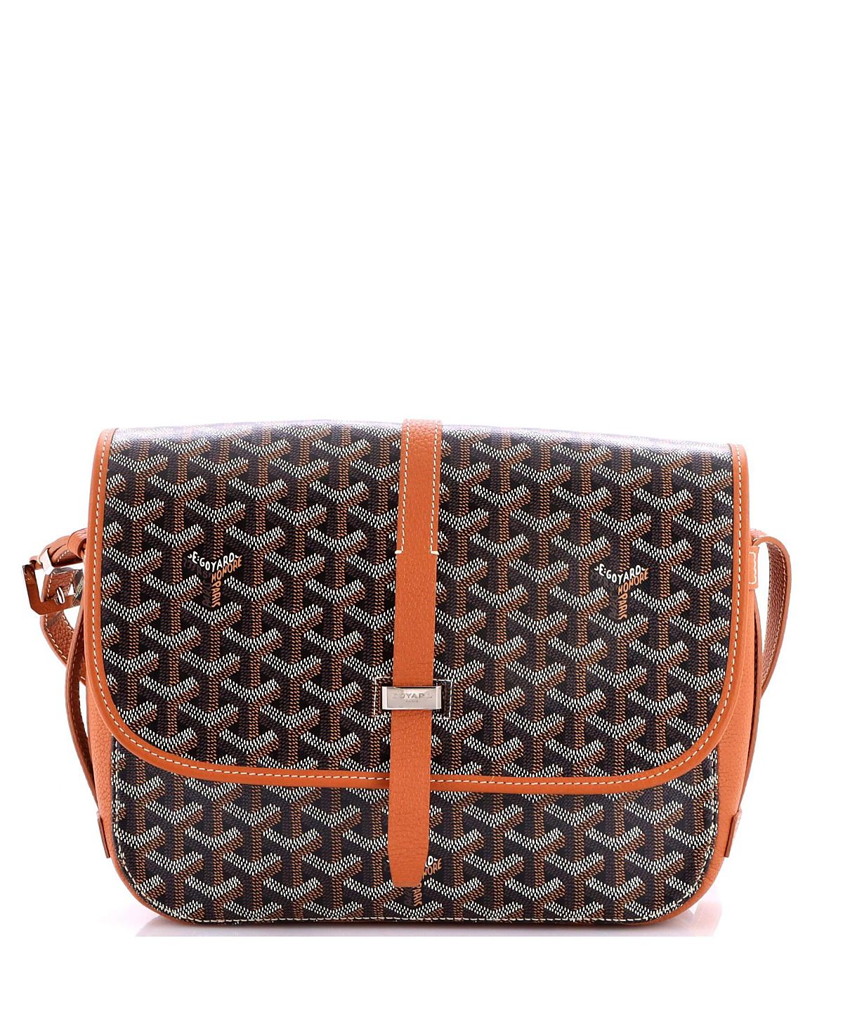 Pre-Owned Goyard Mm Belvedere Ii Messenger Bag Coated Canvas