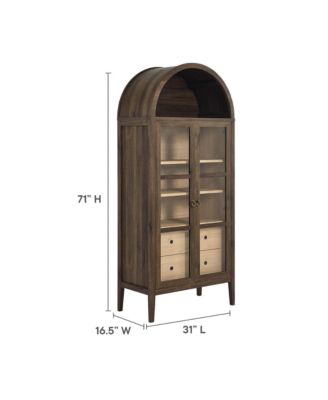  Nolan Tall Arched Storage Display Cabinet