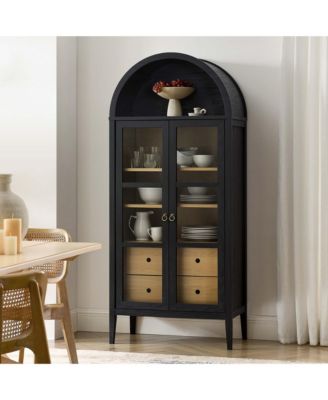  Nolan Tall Arched Storage Display Cabinet