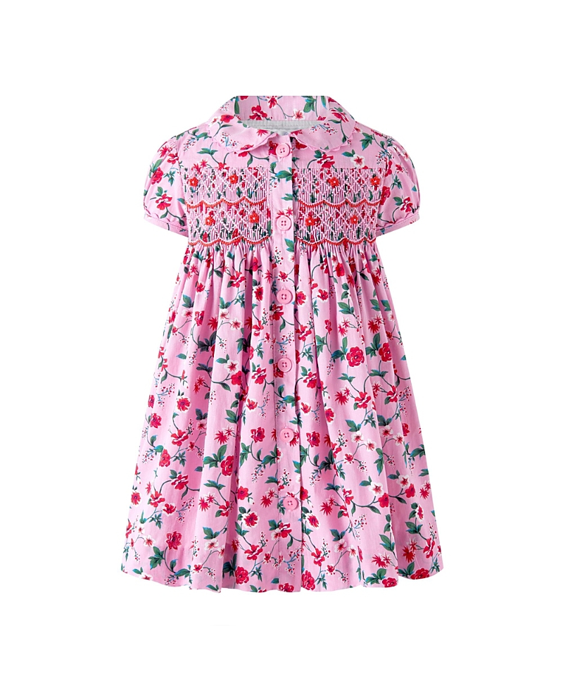 Rachel Riley Girls' Button-Front Dress and Bloomers - Baby