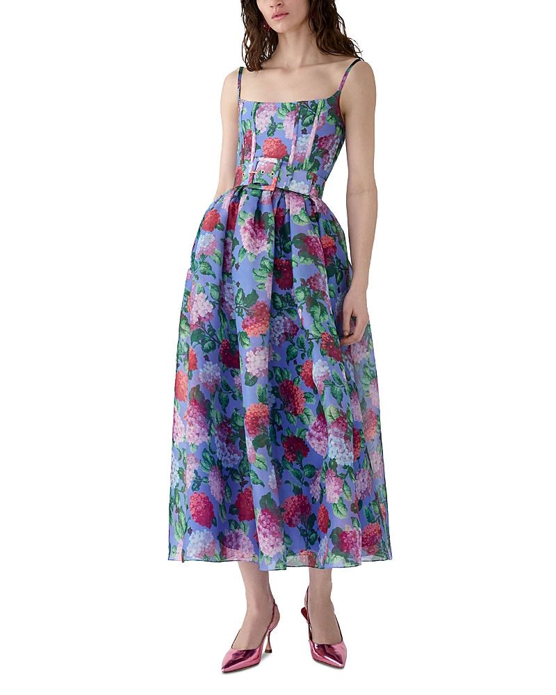 Carolina Herrera Silk Sleeveless Slim Midi Dress